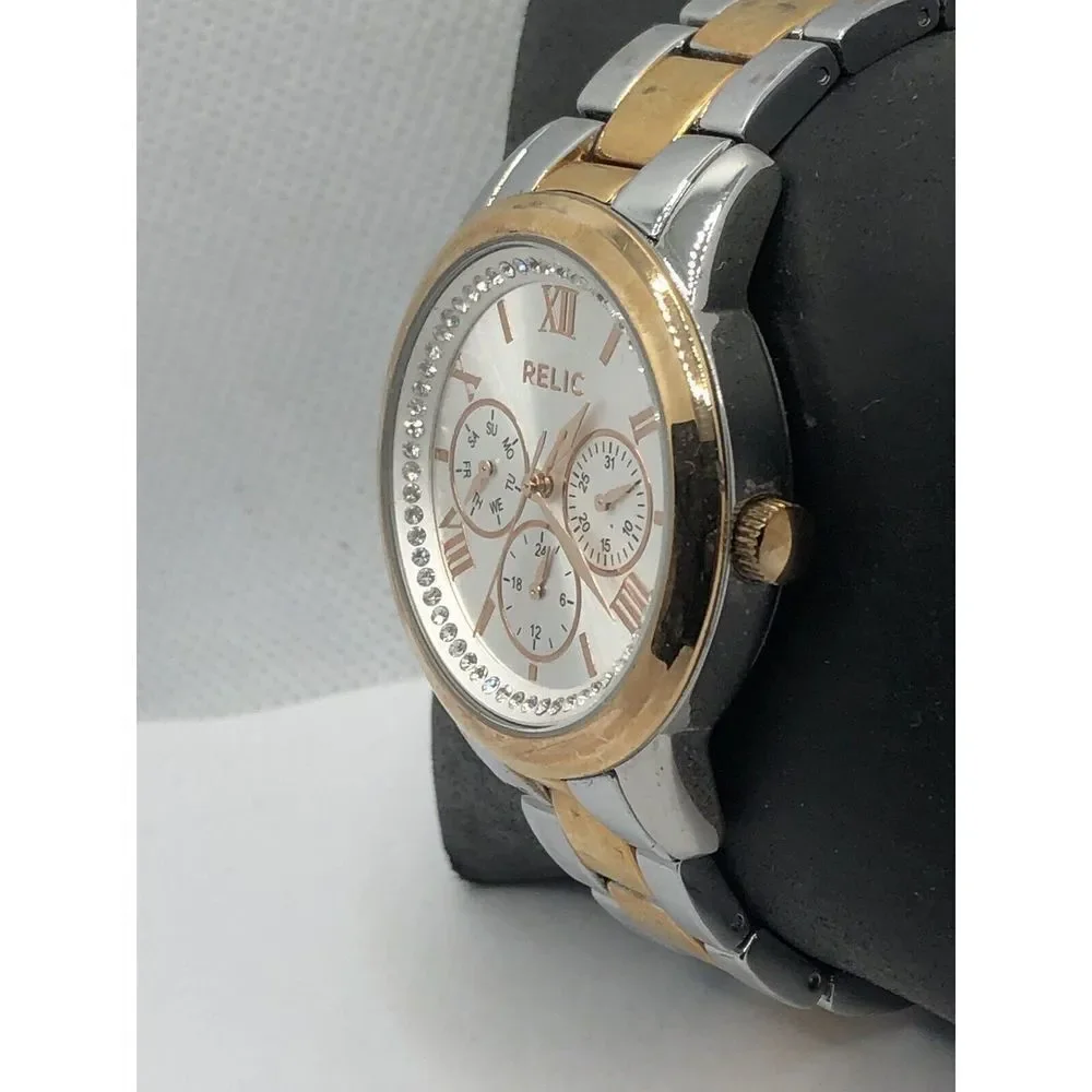 Relic ZR15828 Women's Two-Tone Stainless Steel Analog Dial Quartz Watch HK550